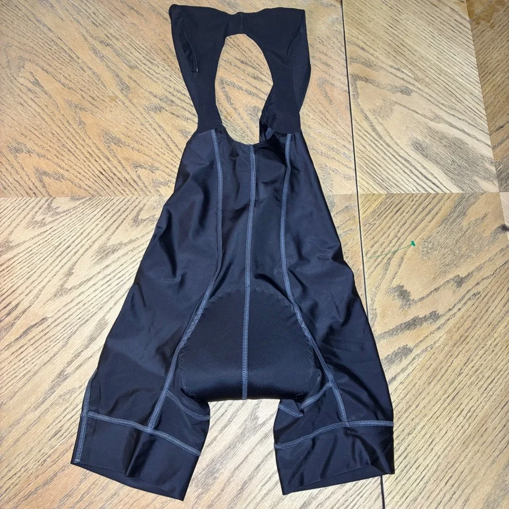 Nashbar Mens Cycling Bib Shorts Black Padded Chamois Large NA-STLB Made in USA